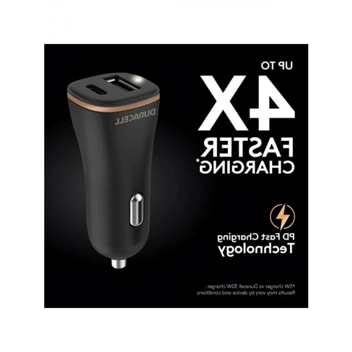 27W Çift USB-C + USB-A Araç Şarj Adaptörü, Kompakt ve Uyumlu