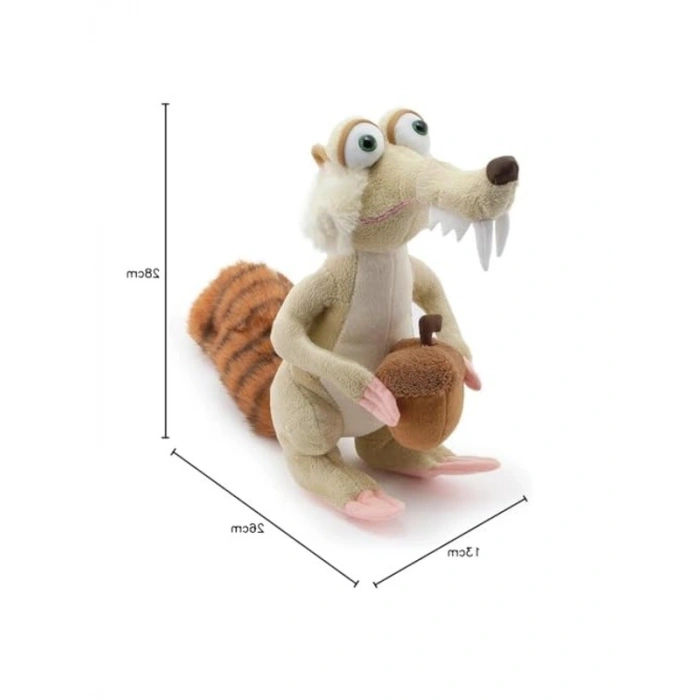 28 cm Scrat Peluş Figür, Eğlenceli Oyuncak ve Hediye Seçeneği
