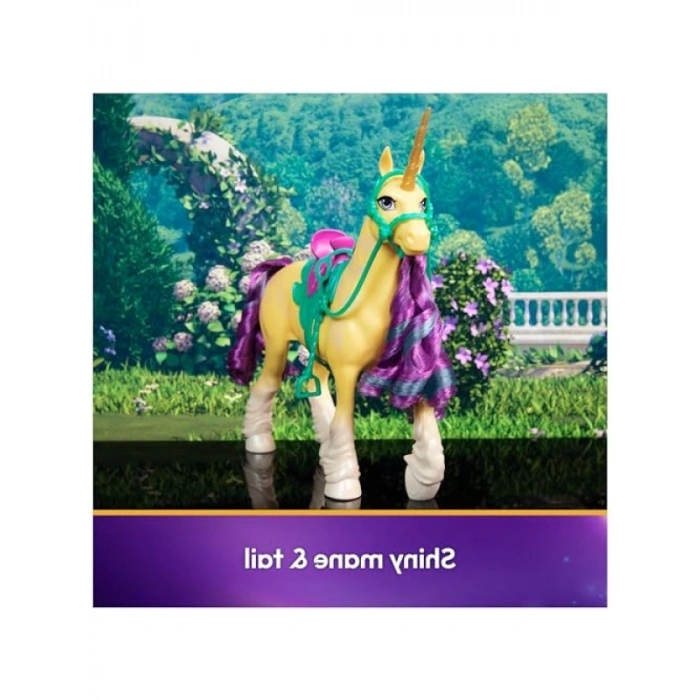 28 cm Tek Boynuzlu At Figürü - Yaratıcı Oyun İçin