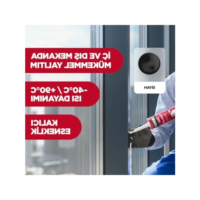 280ml Siyah PU Mastik Kartuş