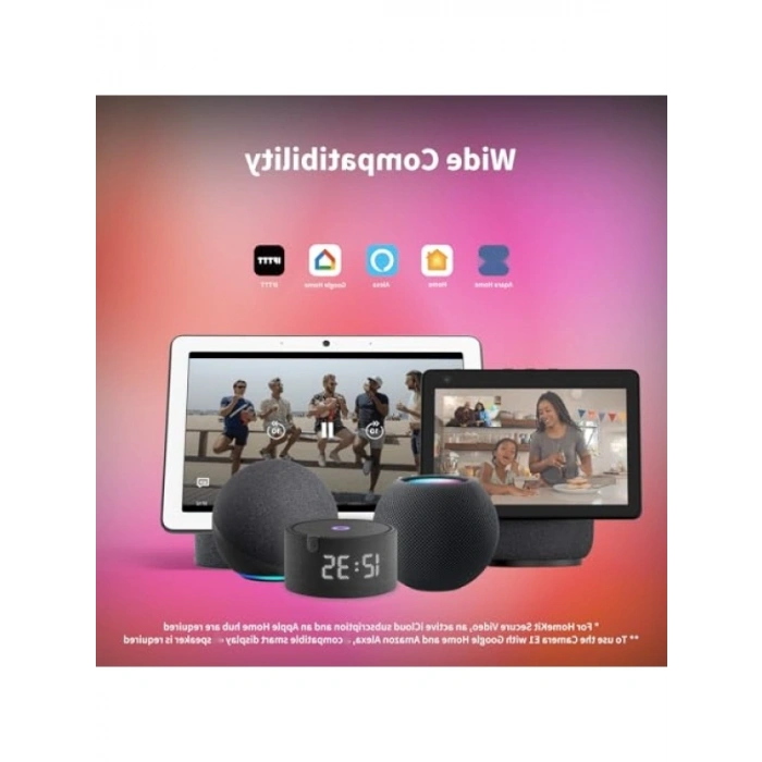 2K İç Kamera - Pan & Tilt Özellikli ve Gece Görüşü