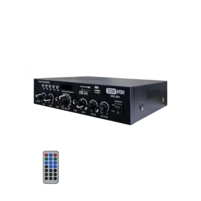 2x100W Bluetooth USB Amfi - Stereo Mixer 4-8 Ohm
