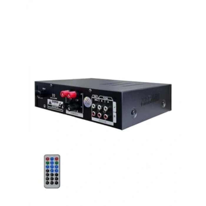 2x100W Bluetooth USB Amfi - Stereo Mixer 4-8 Ohm