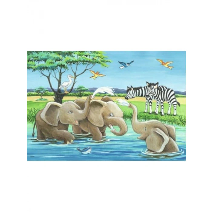 2x12 Parça Yavru Hayvanlar Puzzle Seti