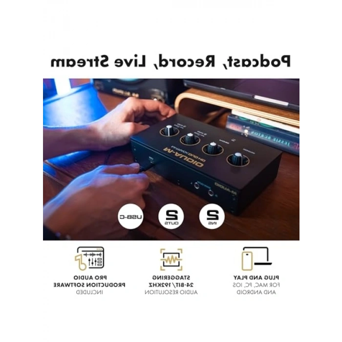 2x2 USB-C Ses Arabirimi - Pro-Grade 24-bit/192kHz Çözünürlük