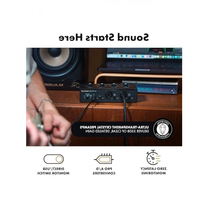 2x2 USB-C Ses Arabirimi - Pro-Grade 24-bit/192kHz Çözünürlük