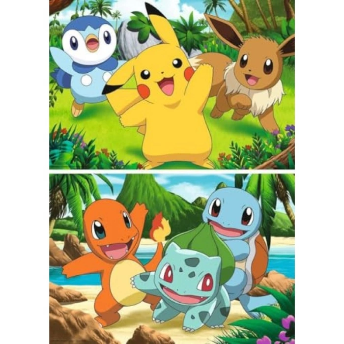 2x24 Parça Pokemon Yapboz Seti