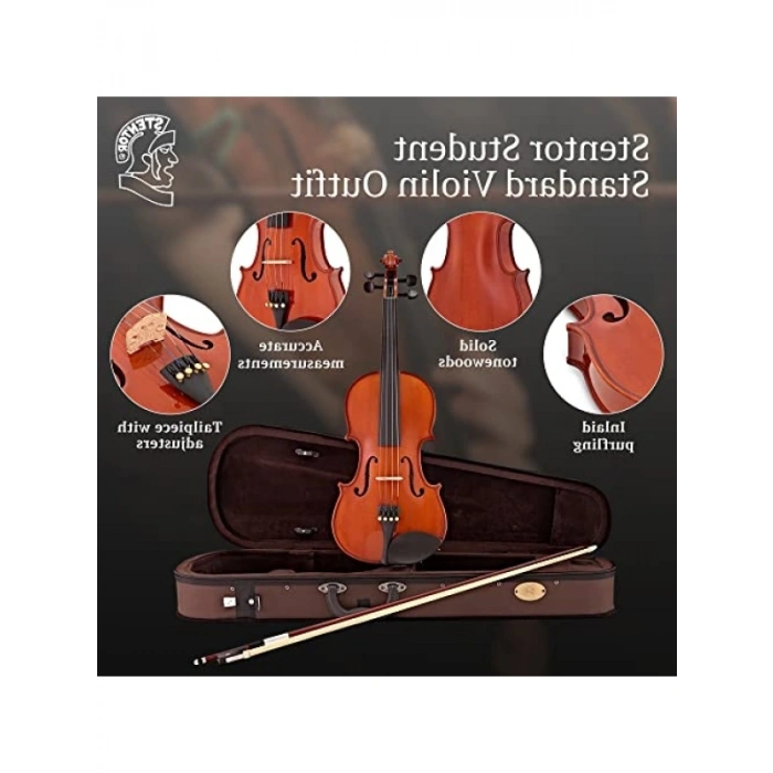 3/4 Boyut Standart Keman Takımı - Öğrenci Modeli