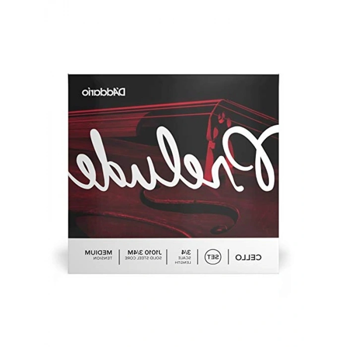 3/4 boyutunda cello tel seti, karbon çelik ve nikel yapım