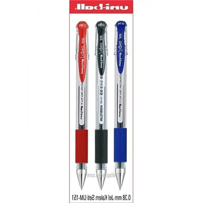 3 Adet 0.38 Mm Jel Kalem Seti, Kaliteli Yazım için