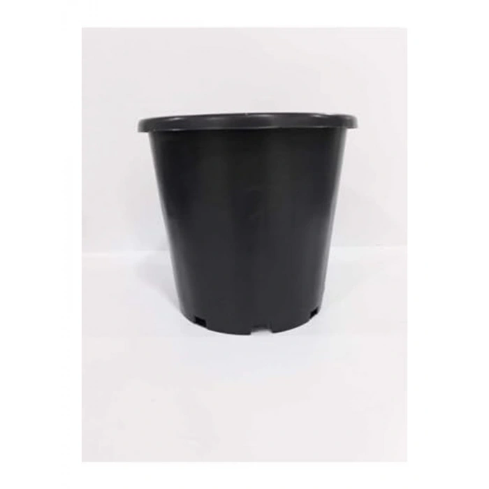 3 Adet 20x25 cm Boyutunda Siyah Plastik Üretim Saksısı, 6.4 Lt Kapasite