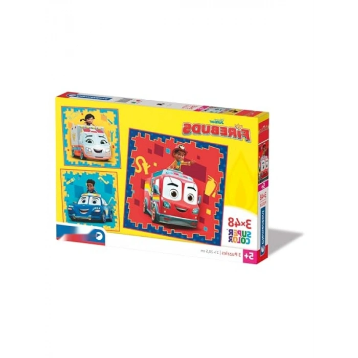 3 Adet 48 Parça Puzzle - Eğlenceli Oyun Seti