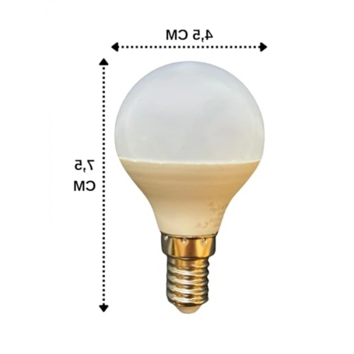 3 Adet 7W E14 Led Mini Ampul, Beyaz Işık Seçeneği