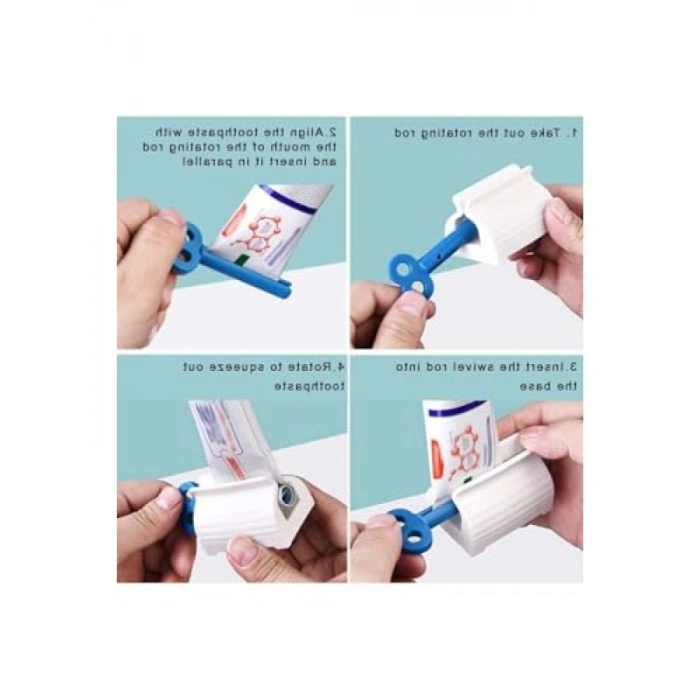 3 Adet Aile Boyu Diş Macunu Krem Paket Sıkma Aparatı