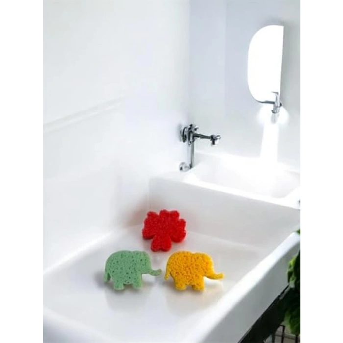 3 Adet Bebek Yıkama Süngeri - Yüksek Kalite