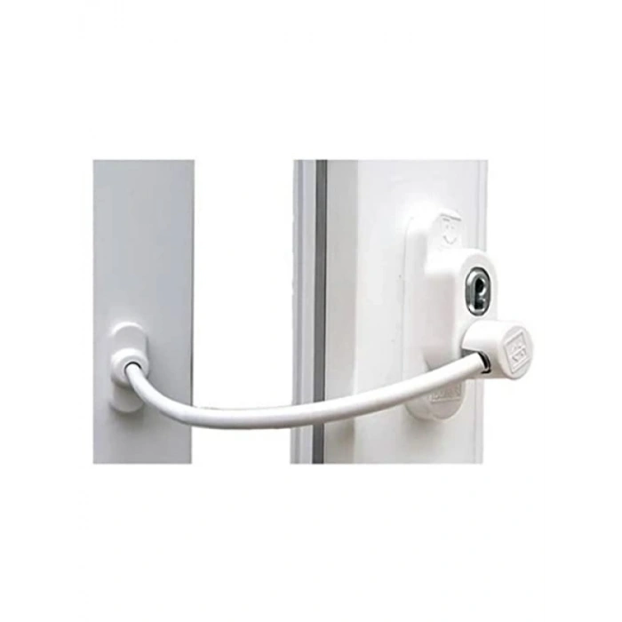 3 Adet Çelik Halatlı Pvc Pencere Çocuk Emniyet Kilidi