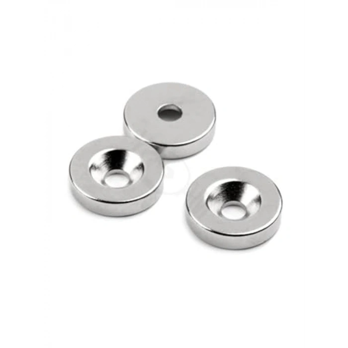 3 Adet D15M X 10/5,5Mm X 3Mm Havşa Delikli Neodyum Mıknatıs