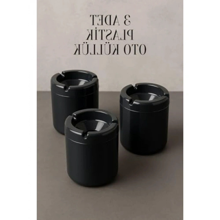 3 Adet Dumansız Küllük Araç İçi Kül Tabağı