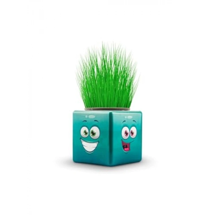 3 Adet Emojili Küp Çim Adam Seti - Okul Öncesi Hediyelik