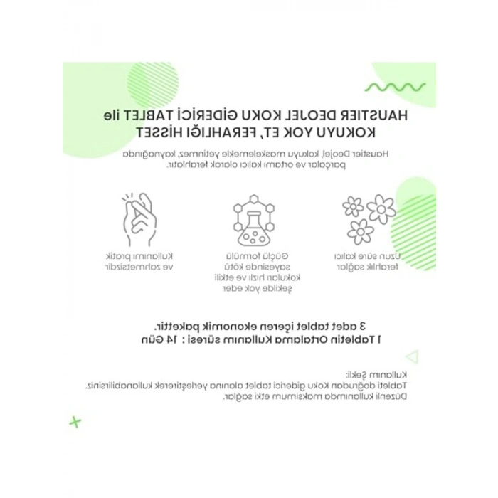 3 Adet Koku Giderici Tablet - Akıllı Kedi Tuvaleti Deojel Haznesi
