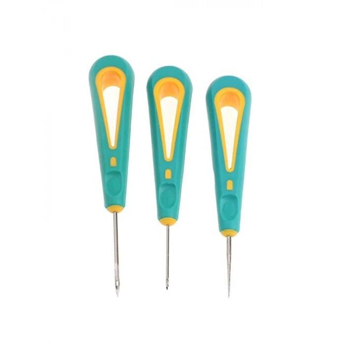 3 Adet Kumaş Deri Delme ve Dikiş Seti