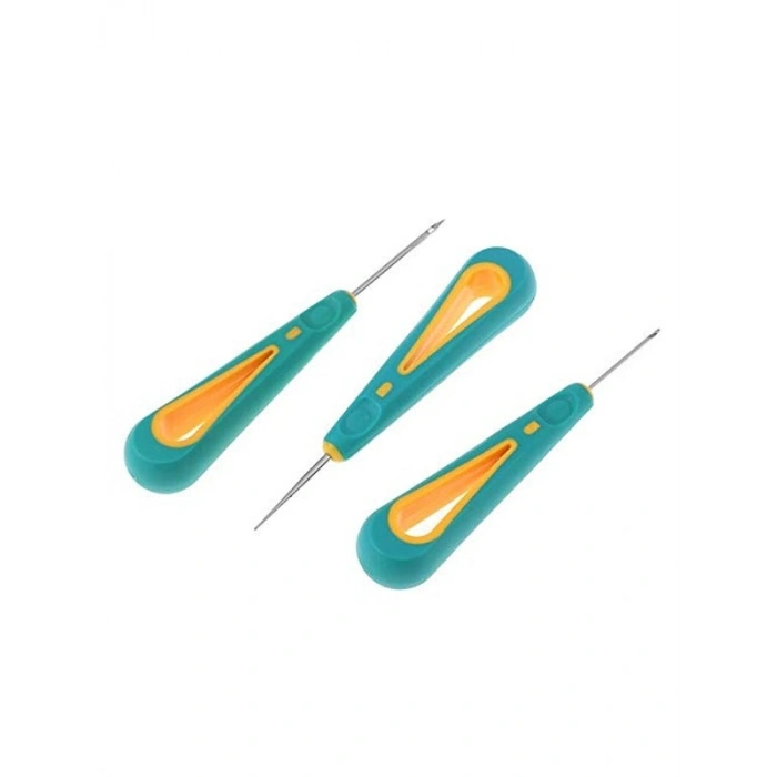 3 Adet Kumaş Deri Delme ve Dikiş Seti