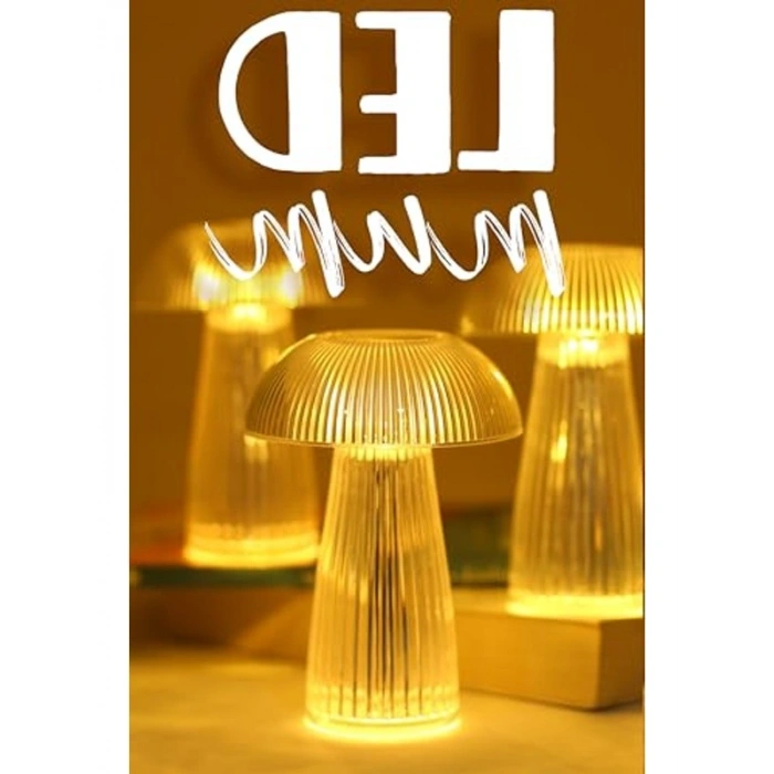 3 Adet Led Mum, Kristal Tip ve Dumansız, Dekoratif Işık