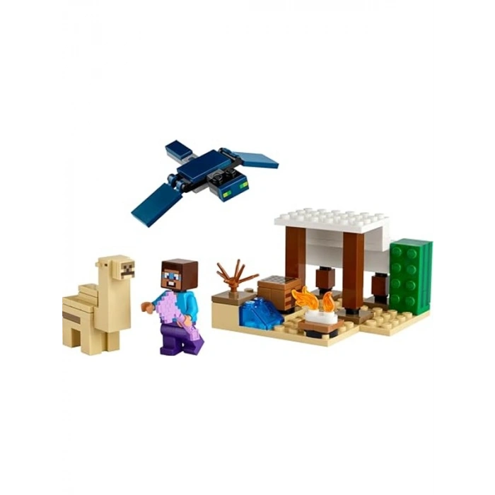 3 Adet LEGO Minecraft Minifigürü ile Çöl Keşfi Seti, 75 Parça