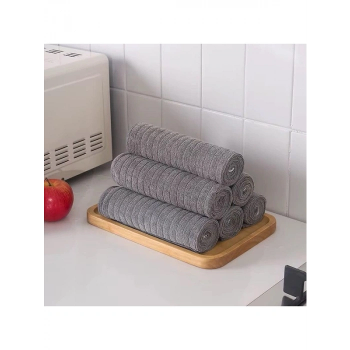 3 Adet Mikrofiber Kareli Mutfak Bezi (40x40 cm)