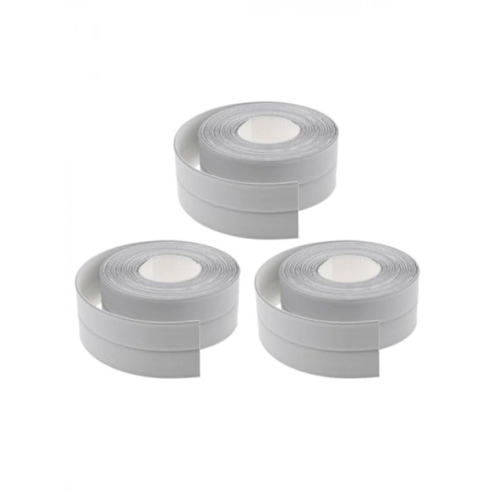 3 Adet Su Sızdırmaz İzolasyon Şerit Bant 3.2m x 38mm (Gri)