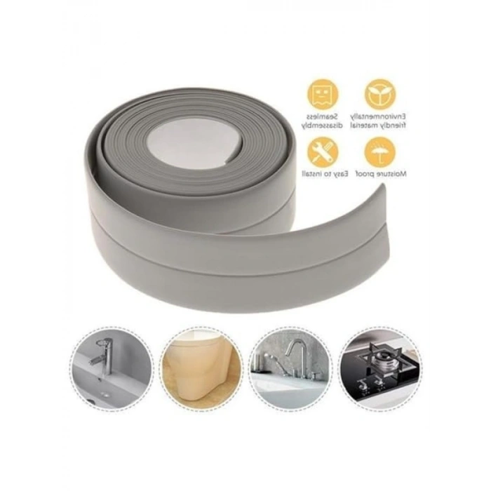 3 Adet Su Sızdırmaz İzolasyon Şerit Bant 3.2m x 38mm (Gri)