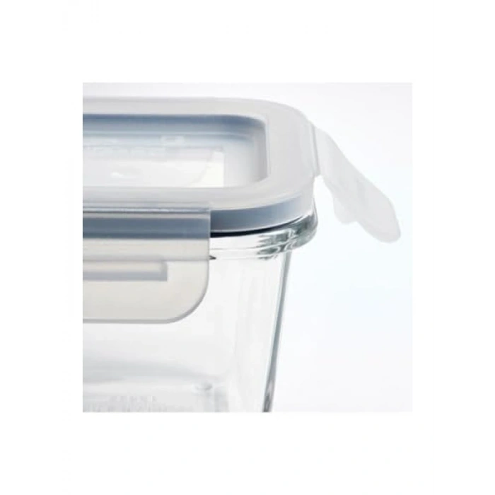 3 Adet Vakumlu Cam Saklama Kabı Seti, 180 ml