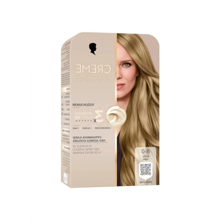 3 Aşamalı Saç Boyası - Koyu Sarı