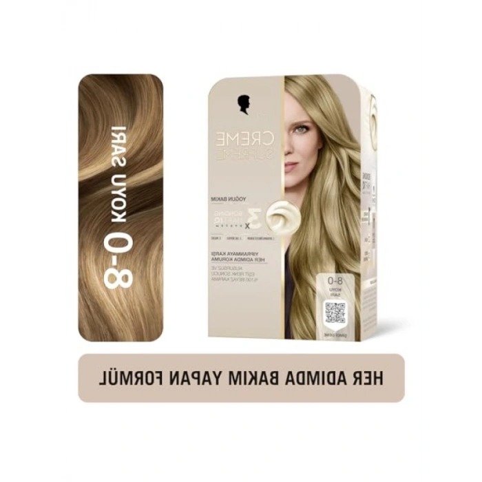 3 Aşamalı Saç Boyası - Koyu Sarı