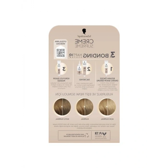 3 Aşamalı Saç Boyası - Koyu Sarı