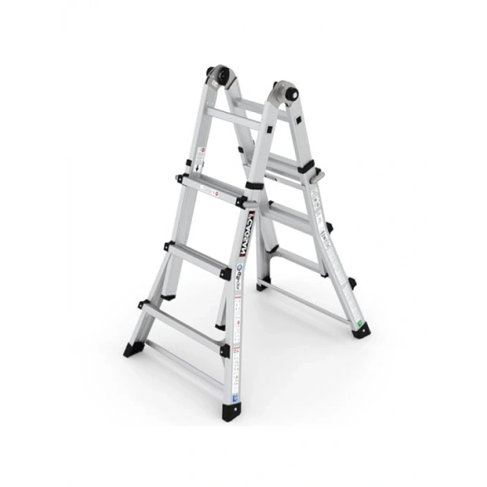 3 Basamaklı Katlanır Alüminyum Merdiven - 150 kg Taşıma Kapasitesi