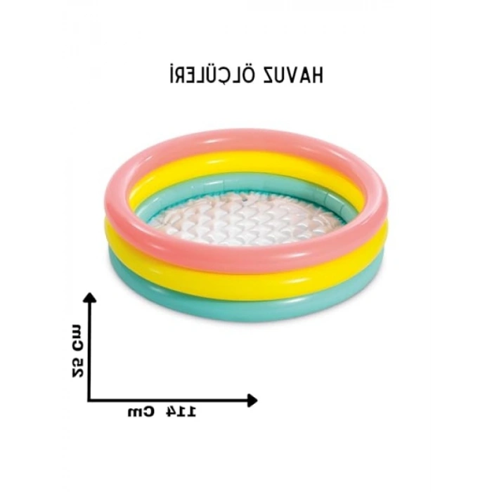 3 Boğumlu Şişme Çocuk Havuzu - 114x25 cm