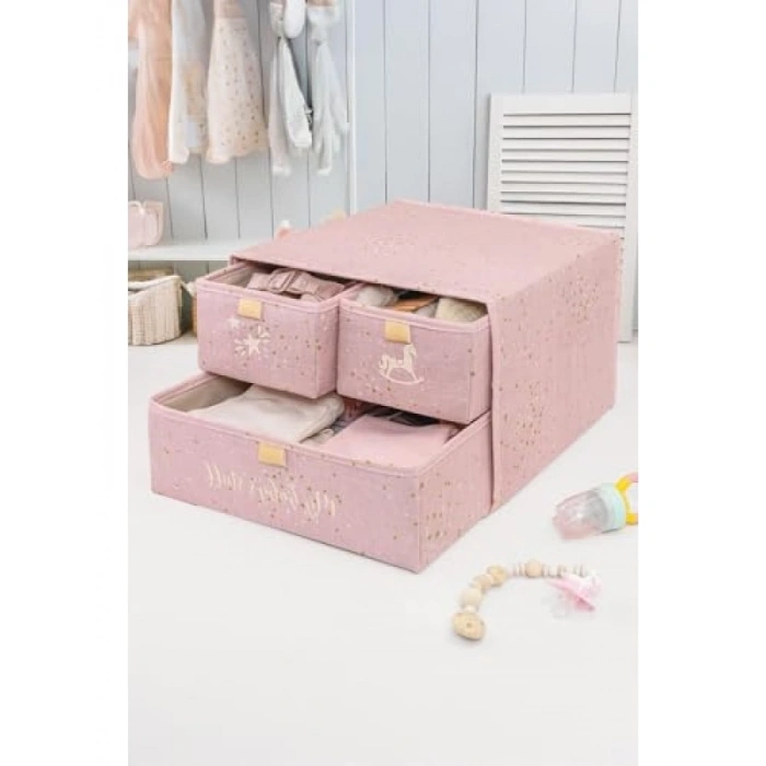 3 Bölmeli Katlanabilir Bebek Çekmecesi