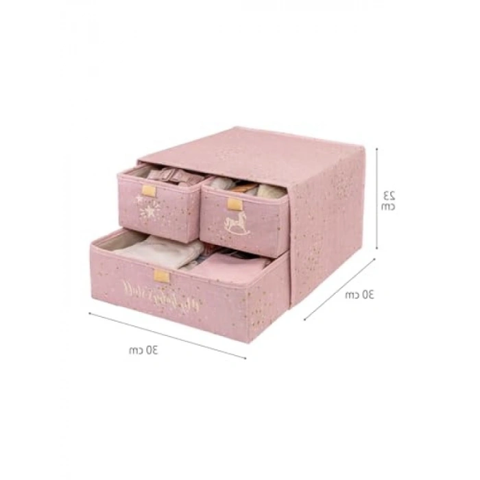 3 Bölmeli Katlanabilir Bebek Çekmecesi