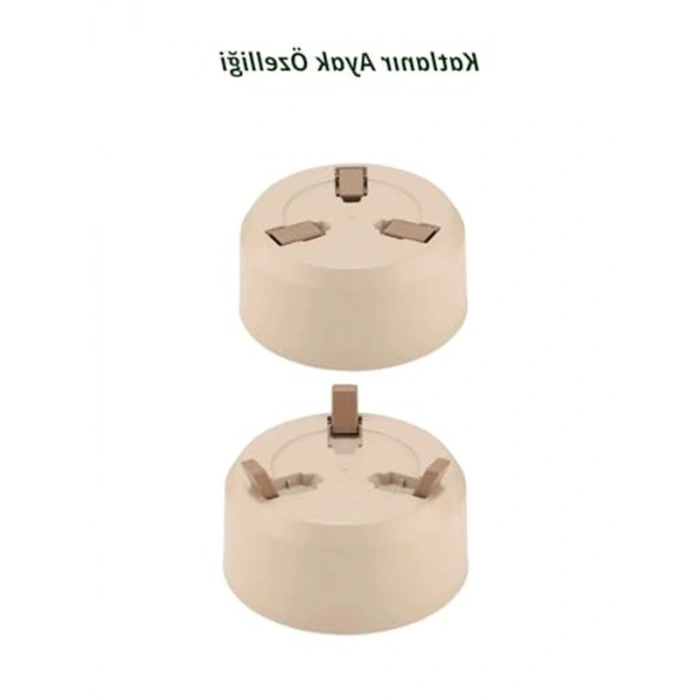 3 Boyutlu Antrasit Renk Tripot Saksı