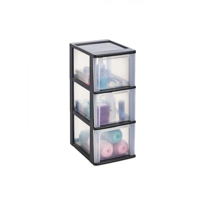 3 Derin Çekmeceli Şık Depolama Kutusu