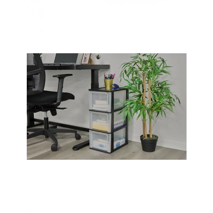 3 Derin Çekmeceli Şık Depolama Kutusu