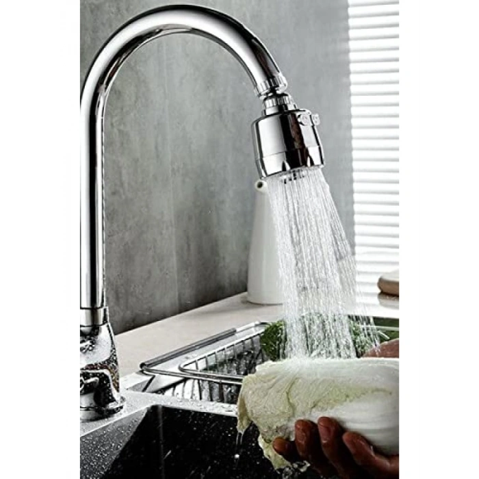 3 Fonksiyonlu 360 Derece Döner Mutfak Lavabo Başlığı