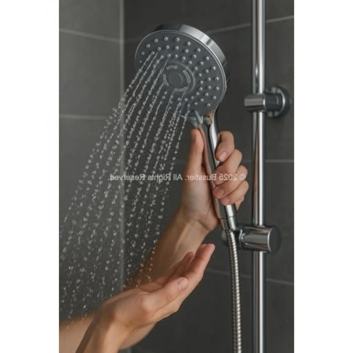 3 Fonksiyonlu Krom Duş Başlığı Seti