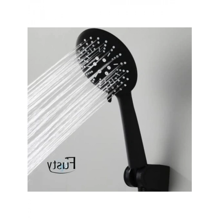 3 Fonksiyonlu Mat Siyah Yüksek Basınçlı El Duşu