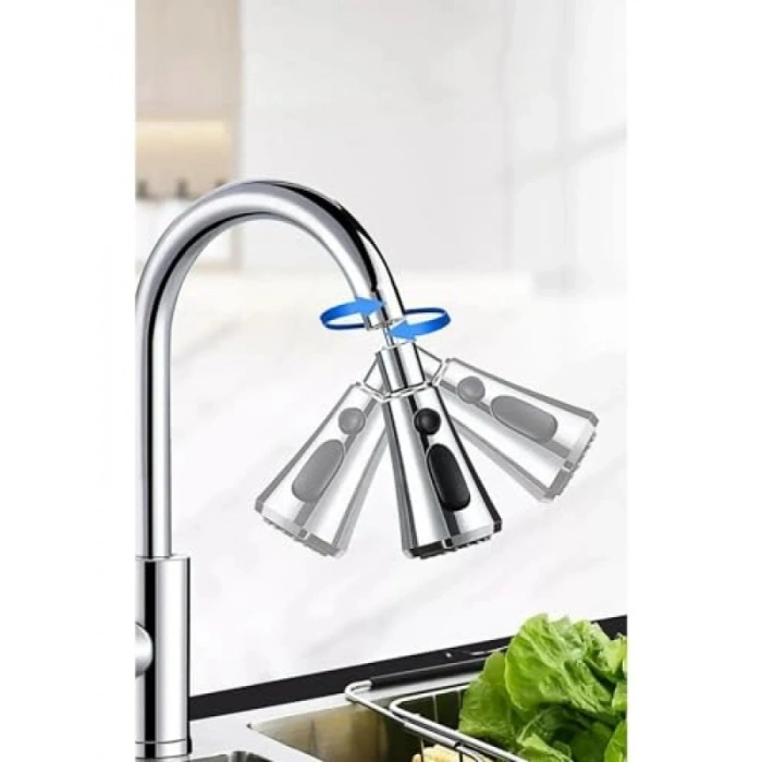 3 Fonksiyonlu Su Tasarruflu Mutfak Lavabo Başlığı