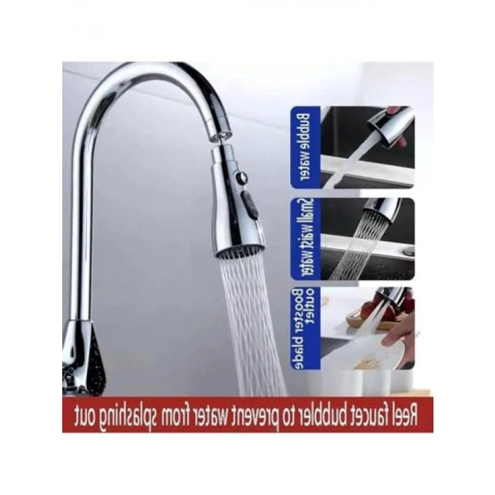 3 Fonksiyonlu Su Tasarruflu Mutfak Lavabo Başlığı