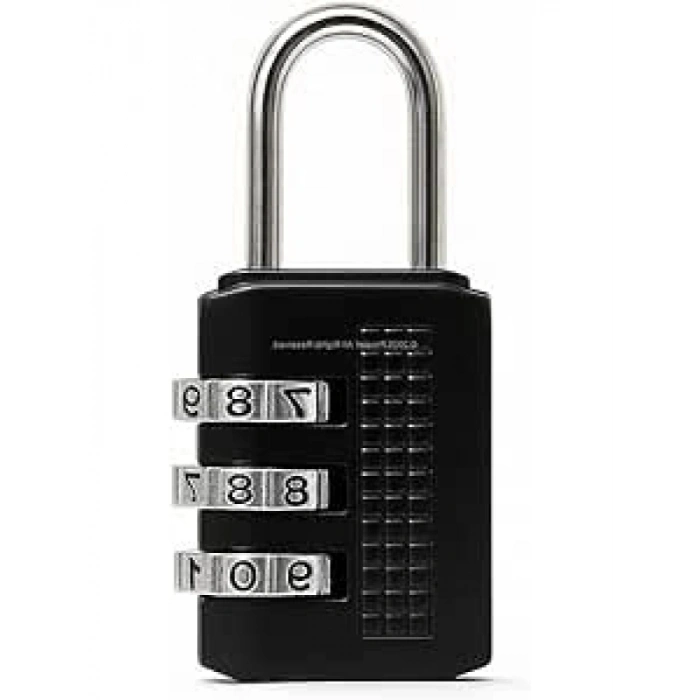 3 Haneli Şifreli Asma Kilit - Dayanıklı Metal Yapı