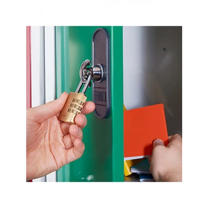 3 Haneli Şifreli Pirinç Asma Kilit, Güvenli ve Dayanıklı