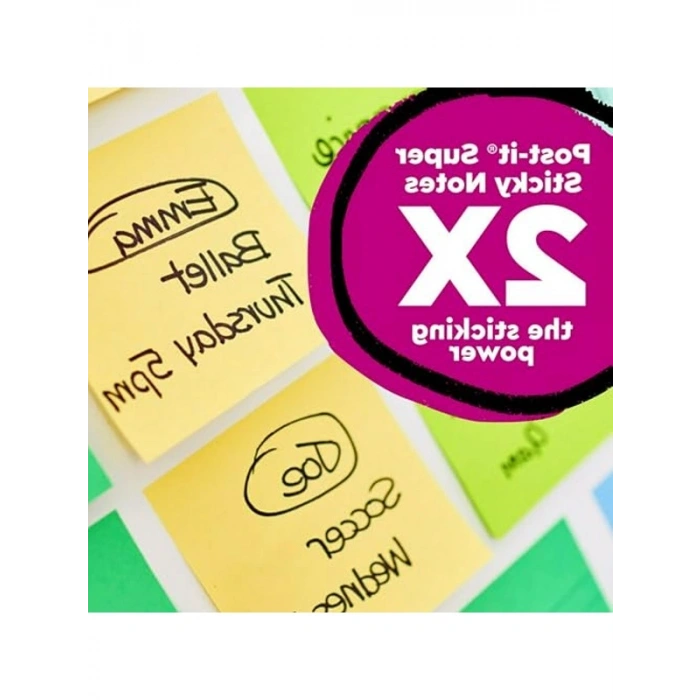 3 inç x 3 inç, %100 Geri Dönüşümlü Süper Yapışkan Notlar, Kanarya Sarısı
